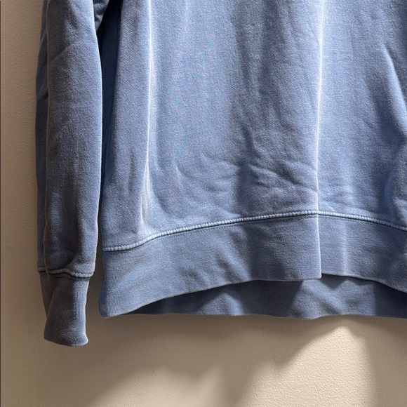 Bo Burnham Burning House Fire Blue Sweatshirt Small S Don’t Panic Cross Stitch - Picture 3 of 8